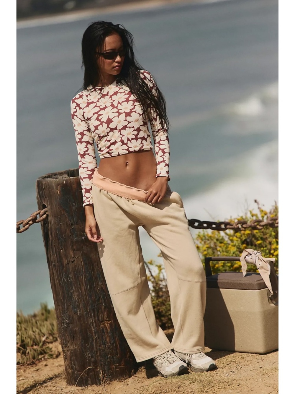 Free People Movement: You Wish Pant in Sandy Combo
